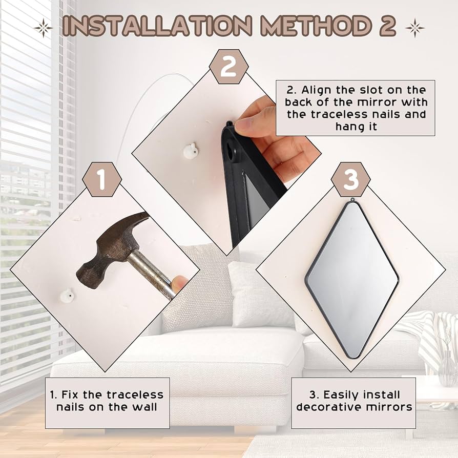 キィタღ(cocominamianoa) Amazon.com: SCWF-GZ 30x20 Mirror Rectangle Wall Mounted